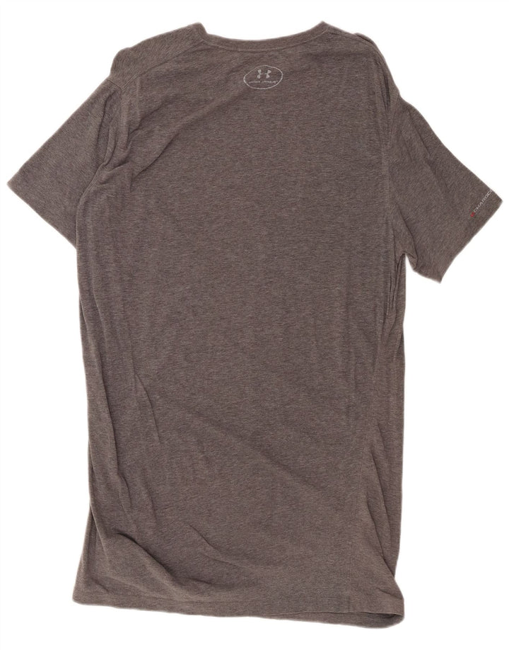 Under Armour Mens Loose Fit T-Shirt Top Small Grey Cotton