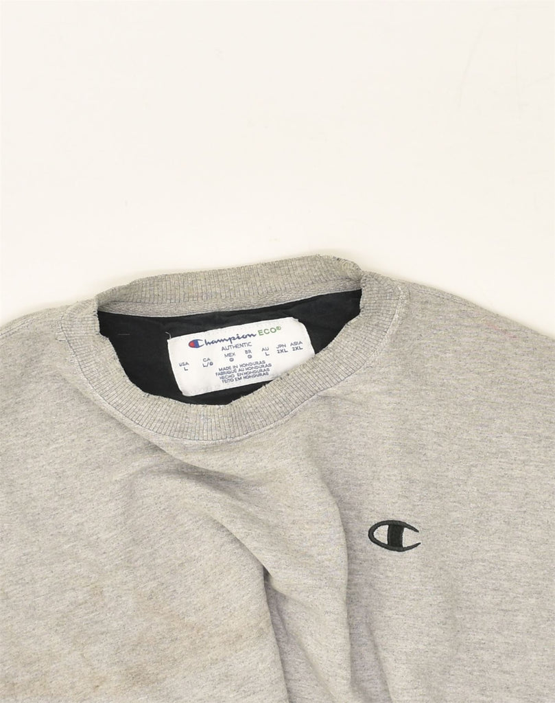 CHAMPION Mens Authentic Sweatshirt Jumper Large Grey Cotton | Vintage Champion | Thrift | Second-Hand Champion | Used Clothing | Messina Hembry 