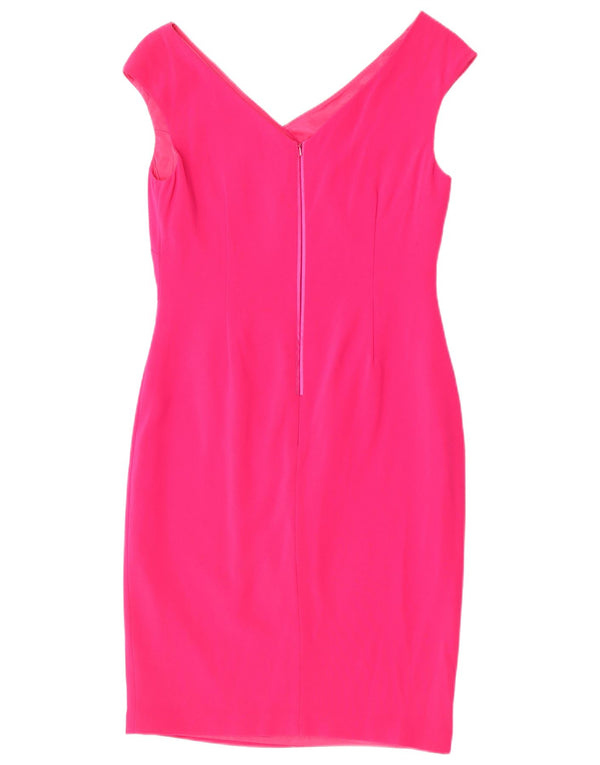 Coast Womens Sleeveless Sheath Dress UK 12 Medium Pink Triacetate