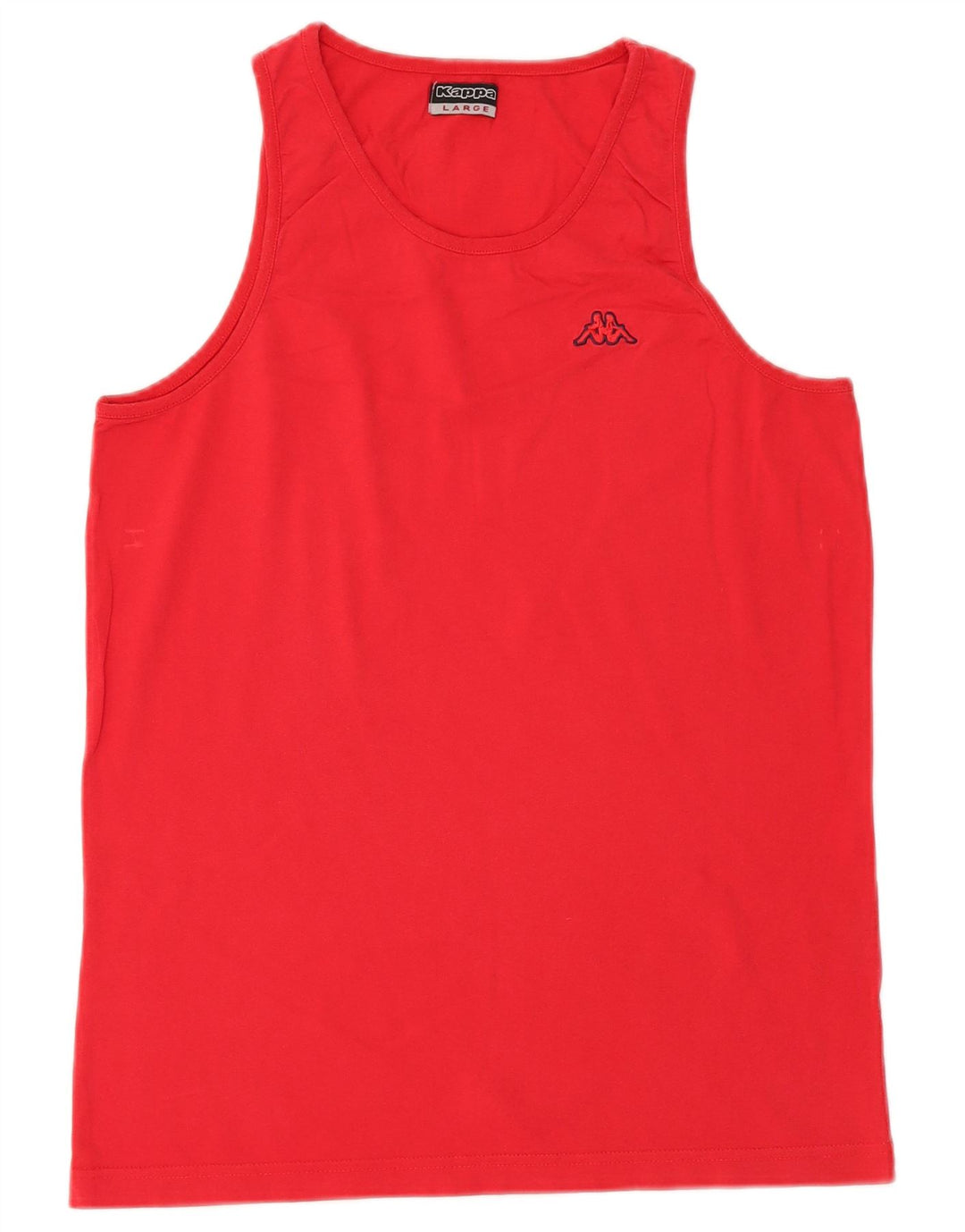 KAPPA Mens Vest Top Large Red Cotton