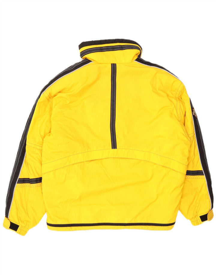 Descente Mens Ski Jacket IT 52 Large Yellow Colourblock Polyester