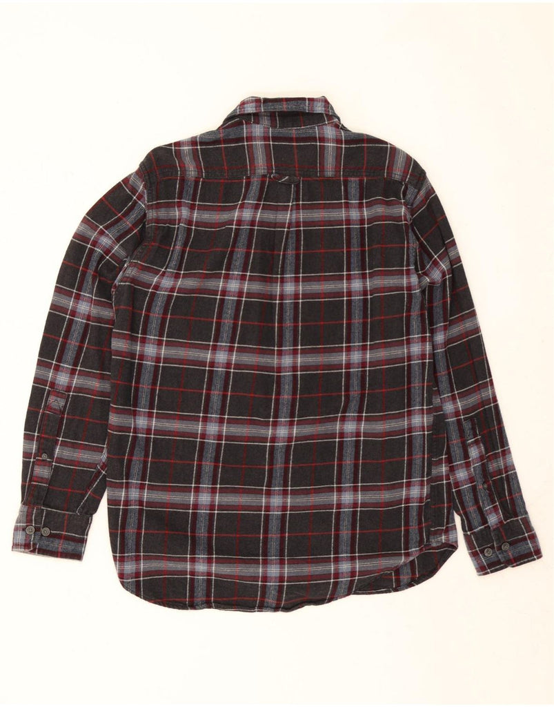 EDDIE BAUER Mens Flannel Shirt Medium Grey Check Cotton Vintage Eddie Bauer and Second-Hand Eddie Bauer from Messina Hembry 