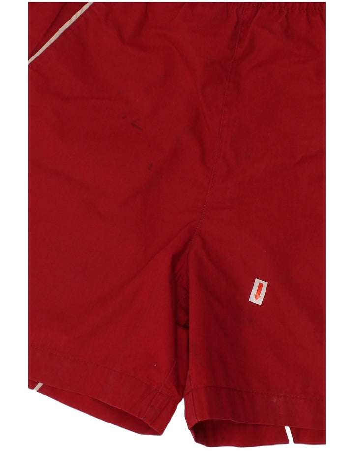 NIKE Boys Graphic Sport Shorts 8-9 Years Small Red Polyester