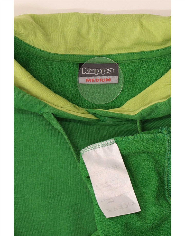 Kappa Mens Graphic Hoodie Jumper Medium Green Cotton