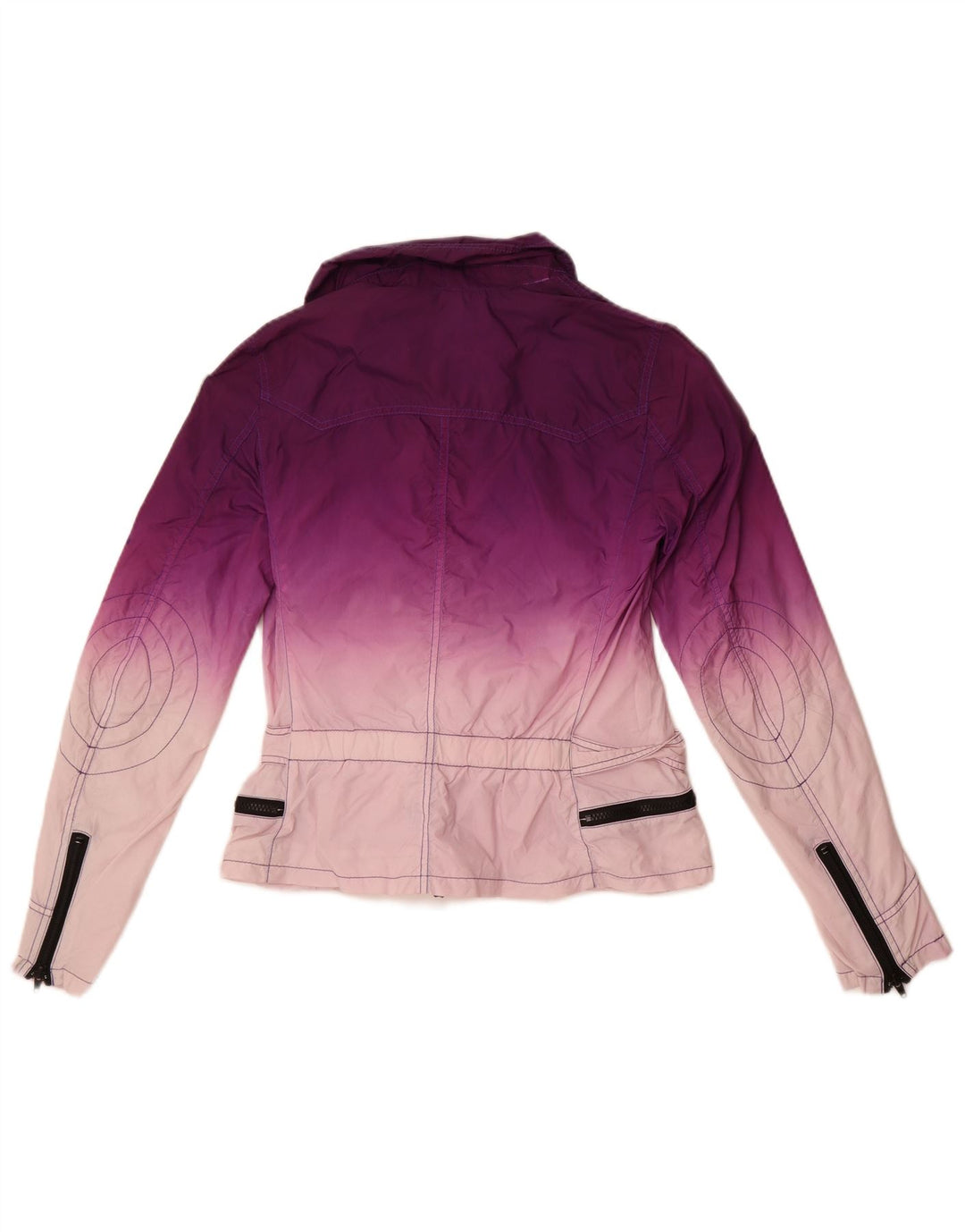 Blauer Womens Utility Jacket UK 12 Medium Purple Colourblock Polyamide