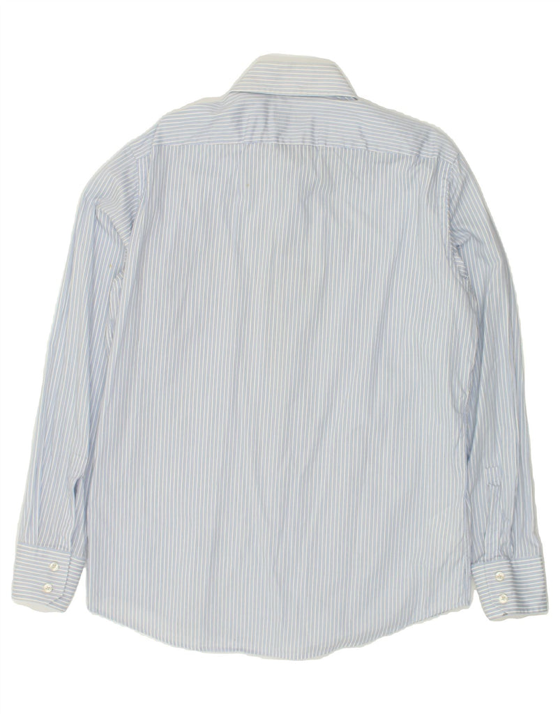 HUGO BOSS Mens Shirt Size 16 1/2 42 Large Blue Striped Cotton | Vintage Hugo Boss | Thrift | Second-Hand Hugo Boss | Used Clothing | Messina Hembry 