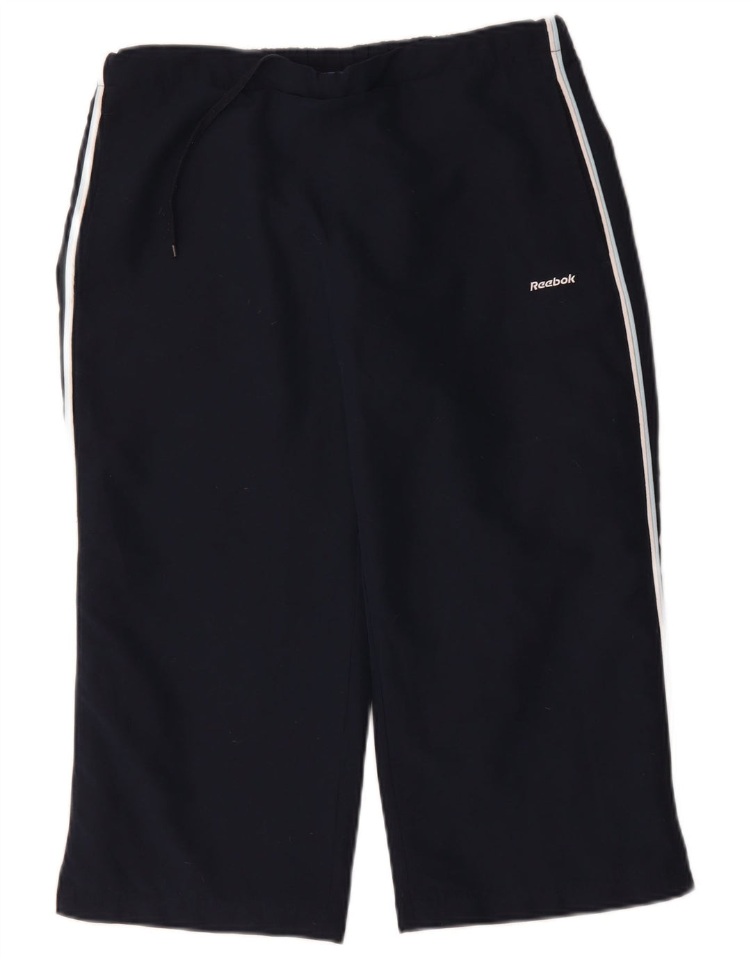 Reebok Womens Capri Tracksuit Trousers UK 12 Medium Navy Blue Polyester