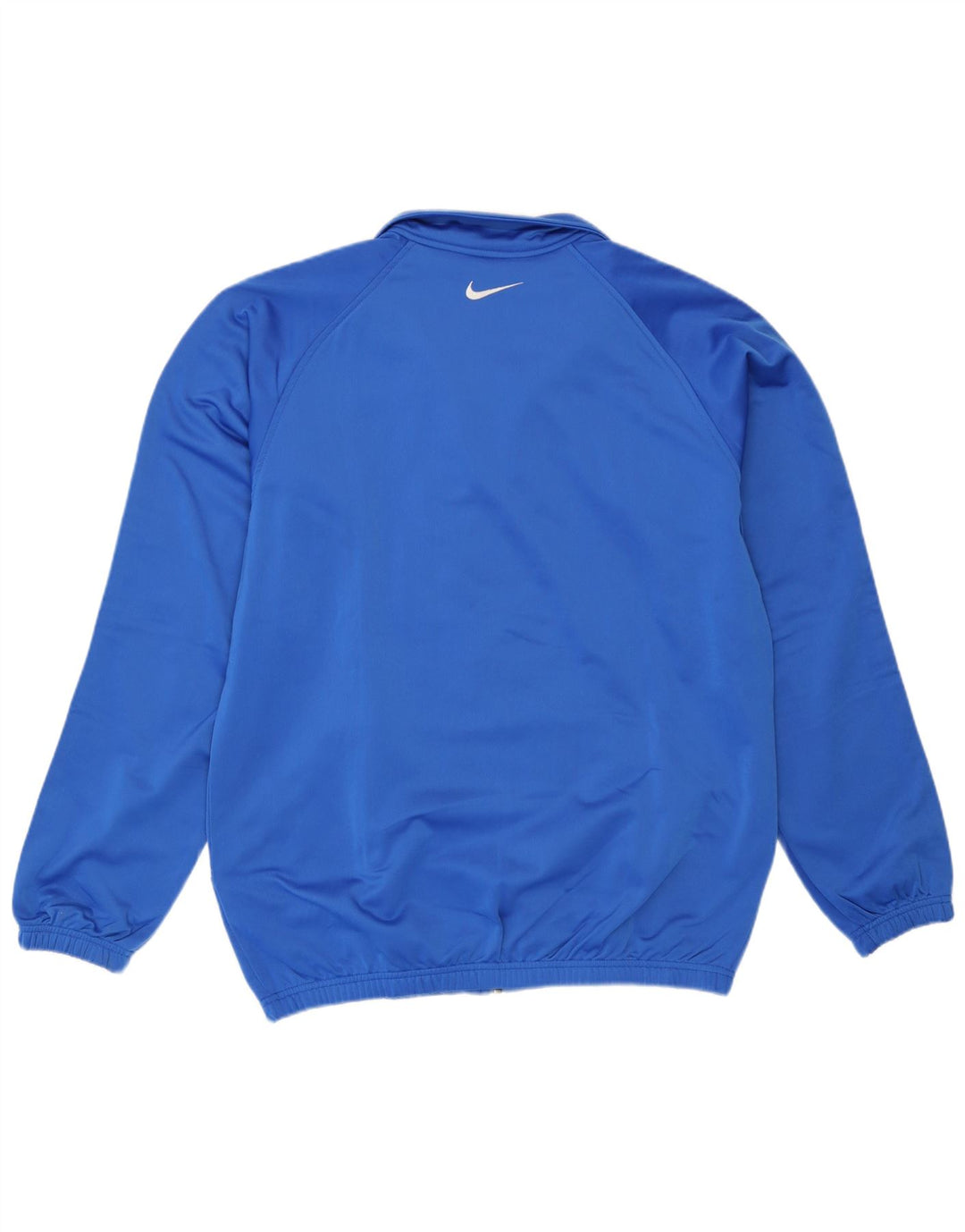 Nike Mens Tracksuit Top Jacket UK 38/40 Medium Blue Colourblock Polyester