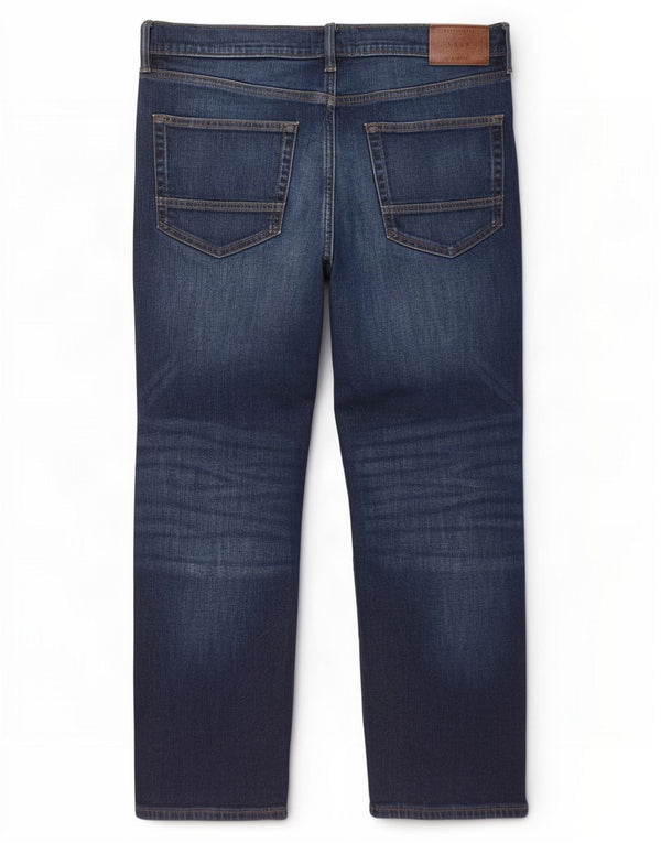 Marks & Spencer Mens Straight Jeans W34 L29 Navy Blue Cotton