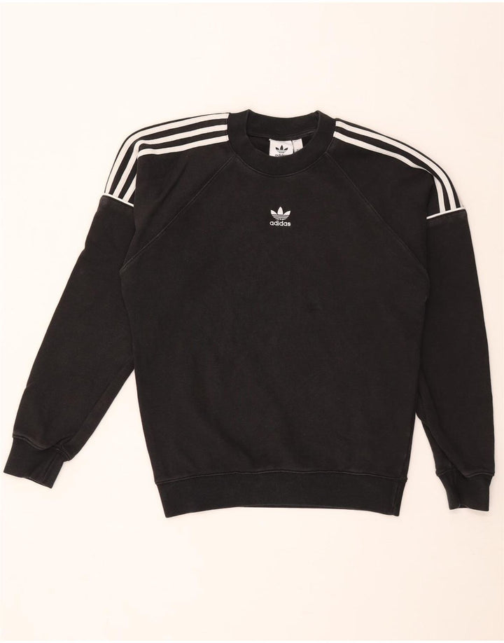 Adidas Mens Sweatshirt Jumper XS Black Cotton