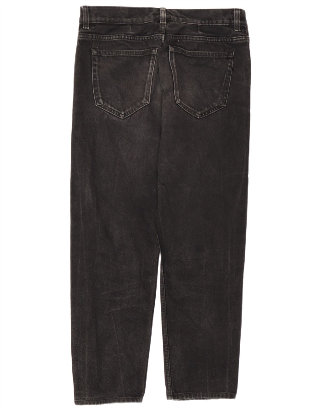 Cos Womens Mid Rise Regular Tapered Jeans W32 L26 Black Cotton