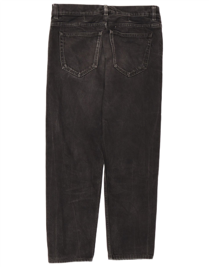 Cos Womens Mid Rise Regular Tapered Jeans W32 L26 Black Cotton