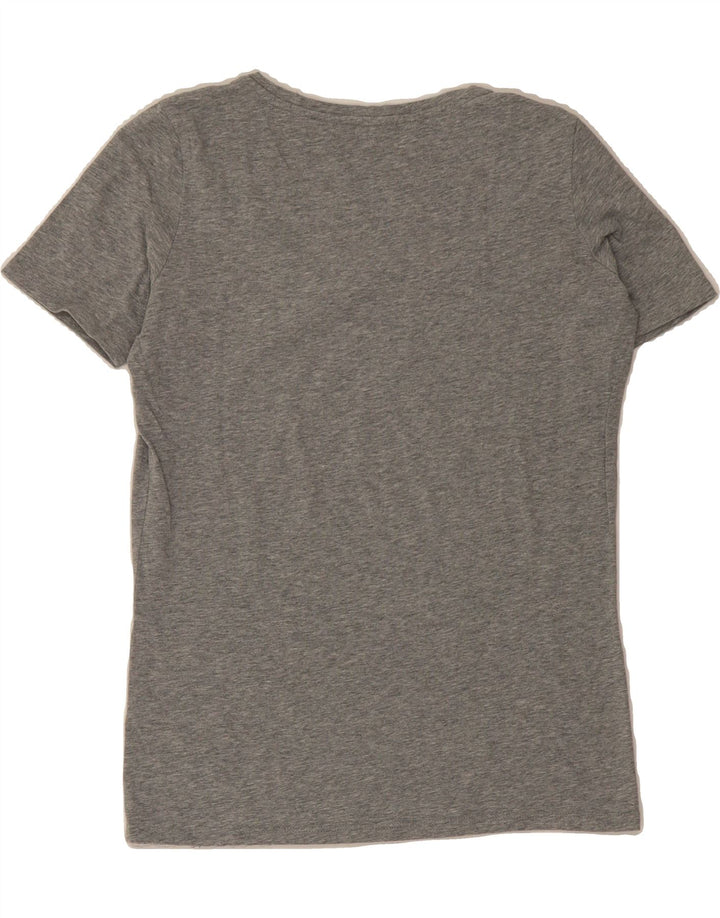 GUESS Womens Graphic T-Shirt Top UK 14 Large Grey Flecked Vintage Guess and Second-Hand Guess from Messina Hembry 