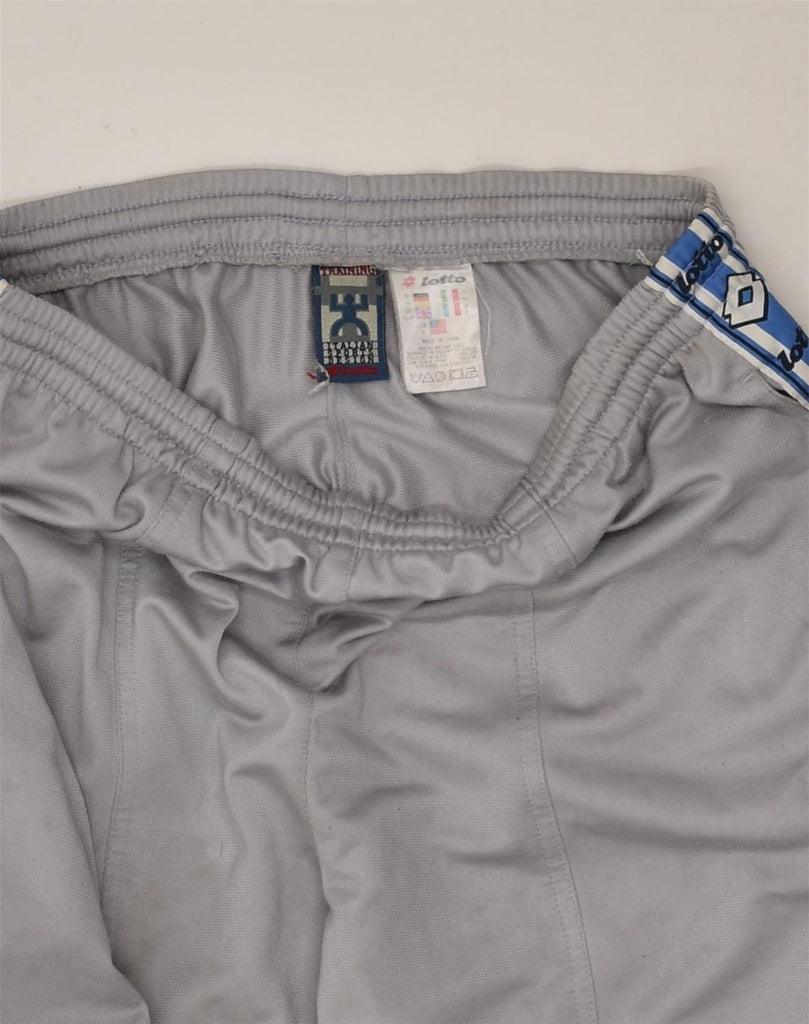 LOTTO Mens Tracksuit Trousers Medium Grey Polyester | Vintage Lotto | Thrift | Second-Hand Lotto | Used Clothing | Messina Hembry 