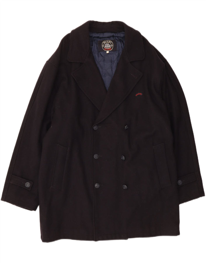 SEA & SKY Mens Yachting Pea Coat IT 54 2XL Navy Blue Wool Vintage Sea & Sky and Second-Hand Sea & Sky from Messina Hembry 