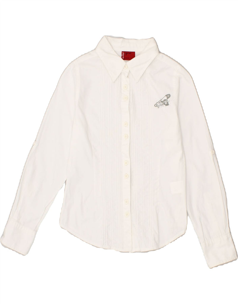 LEVI'S Girls Tuxedo Shirt 9-10 Years White Cotton | Vintage Levi's | Thrift | Second-Hand Levi's | Used Clothing | Messina Hembry 