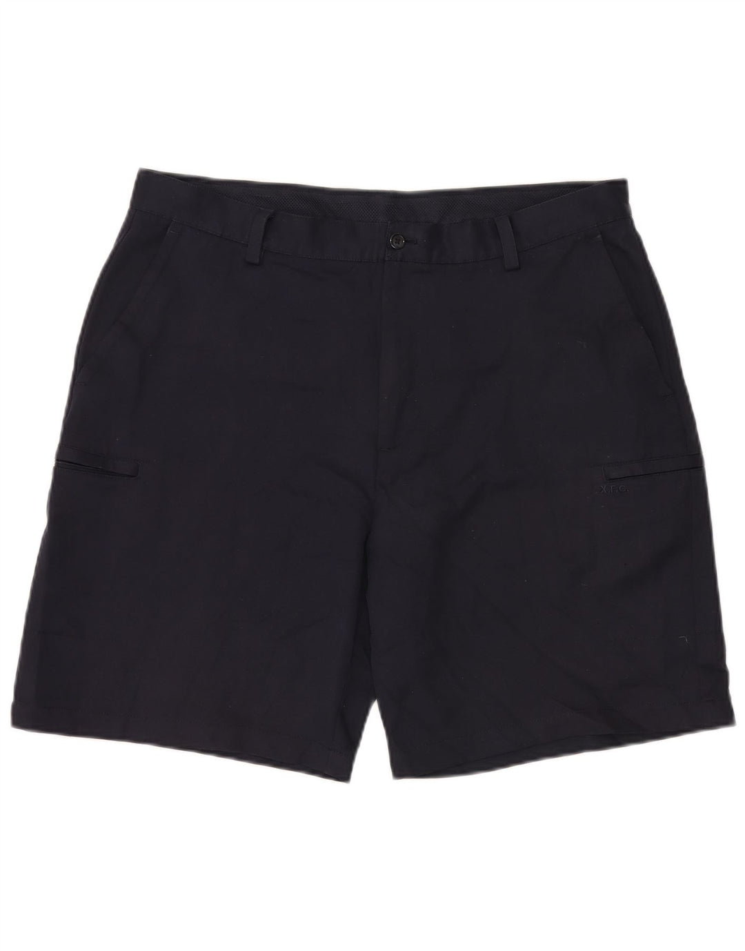 IZOD Mens Cargo Shorts W38 XL Navy Blue Polyester