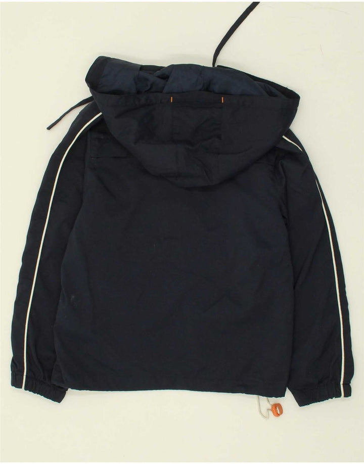 CHAMPION Boys Hooded Rain Jacket 5-6 Years XS Navy Blue Polyamide Vintage Champion and Second-Hand Champion from Messina Hembry 