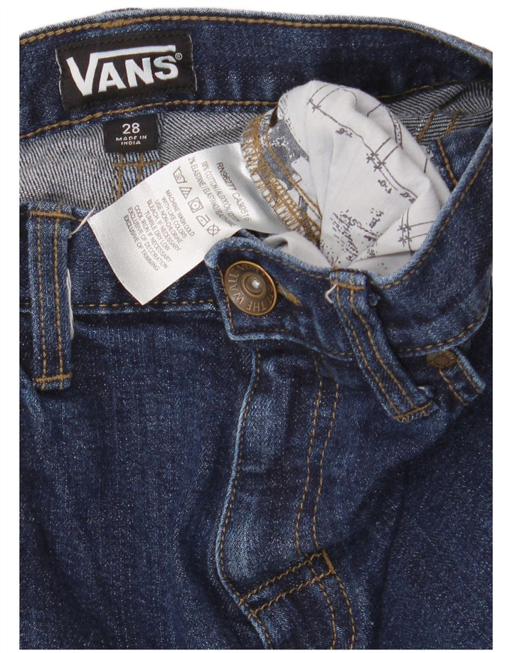 Vans Womens Straight Jeans W28 L26 Navy Blue Cotton