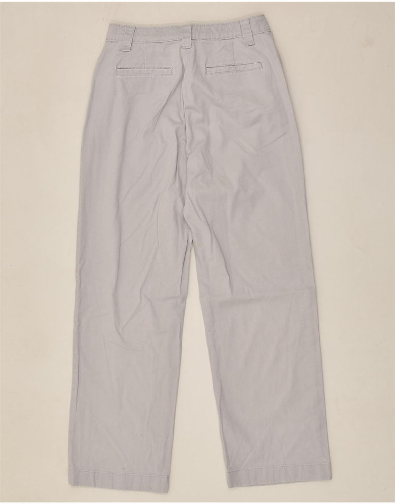L.L.BEAN Womens High Waist Casual Trousers UK 8 Small W26 L26 Grey Cotton | Vintage L.L.Bean | Thrift | Second-Hand L.L.Bean | Used Clothing | Messina Hembry 