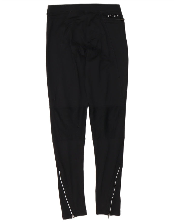 Nike Womens Dri Fit Leggings UK 8 Small Black Polyester