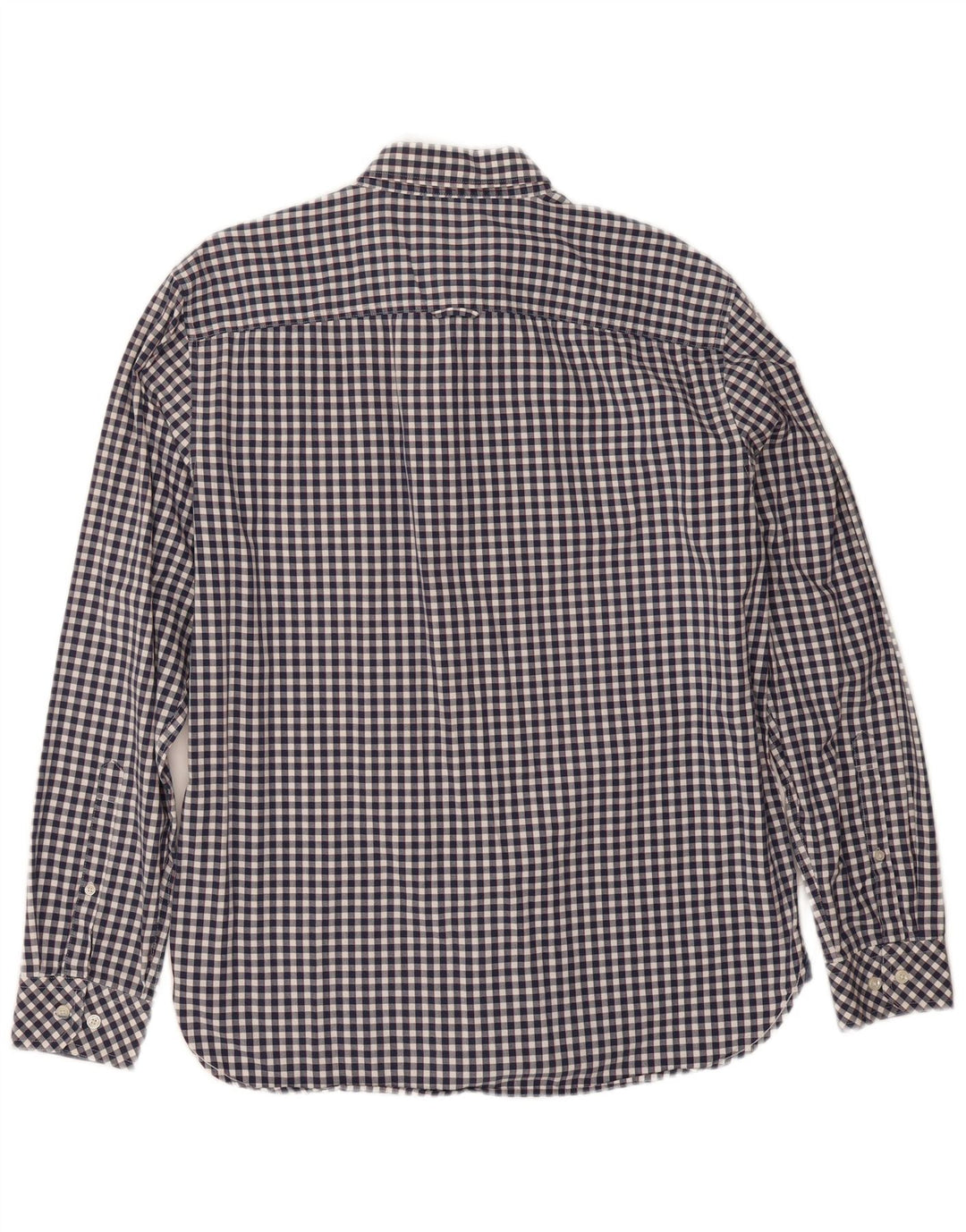 Joules Mens Classic Fit Shirt Large Navy Blue Gingham Cotton