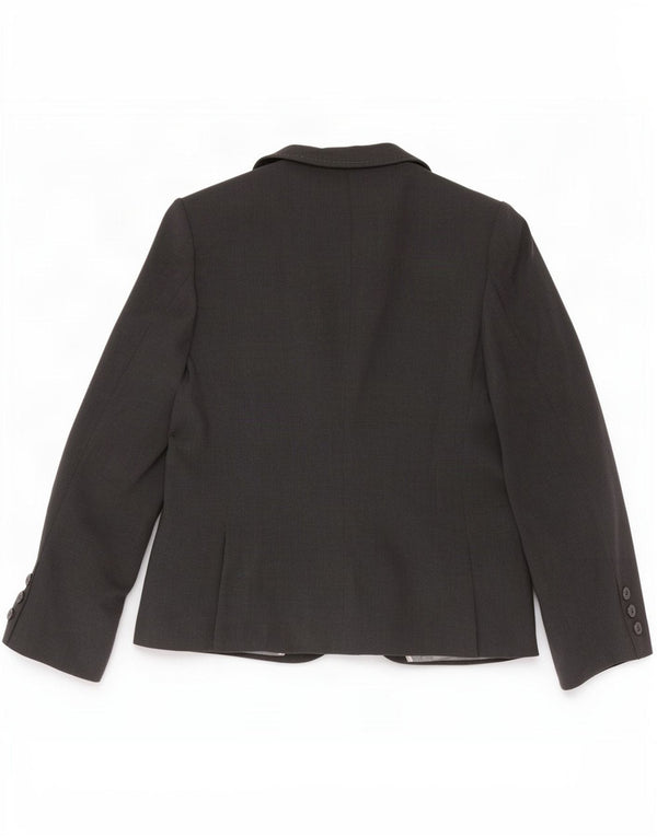 Marks & Spencer Womens 1 Button Blazer Jacket UK 16 Large Grey Polyester