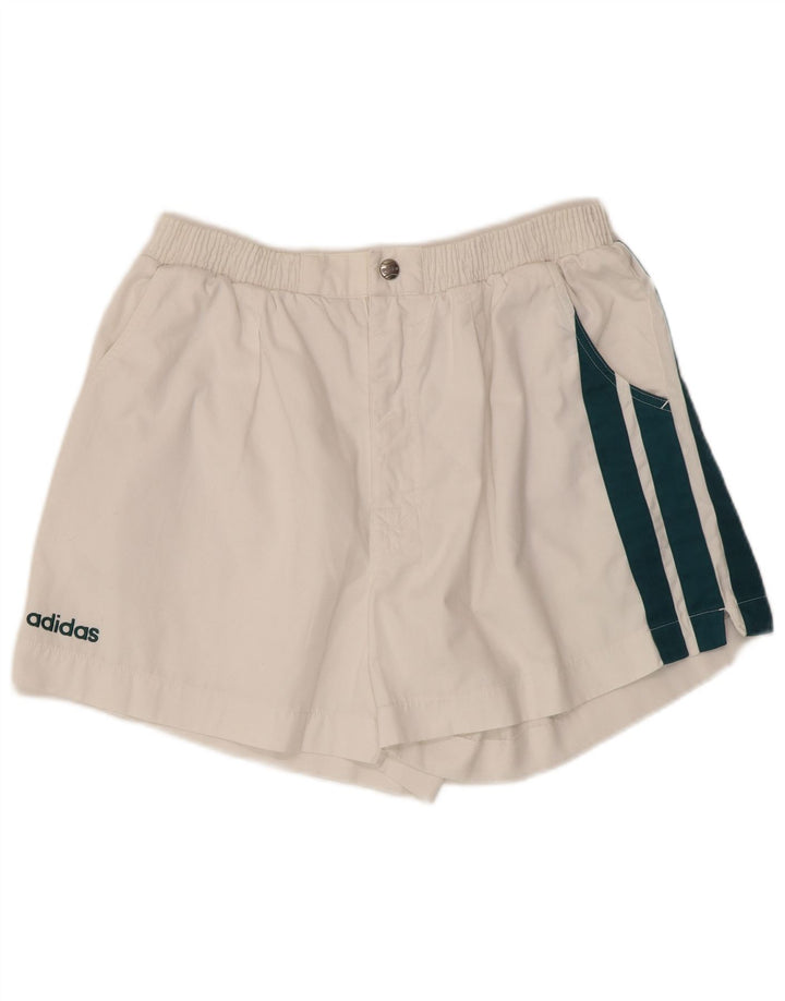 Adidas Mens Chino Shorts W38 XL White Colourblock Polyester
