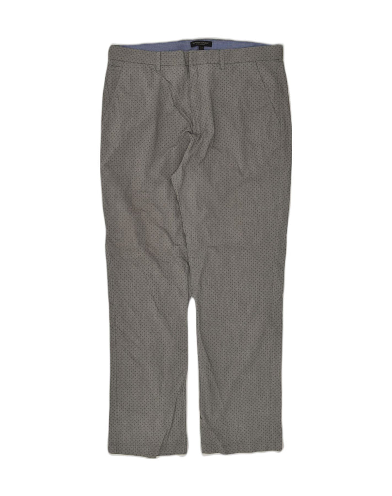 BANANA REPUBLIC Mens Slim Chino Trousers W34 L32 Grey Spotted Cotton | Vintage Banana Republic | Thrift | Second-Hand Banana Republic | Used Clothing | Messina Hembry 