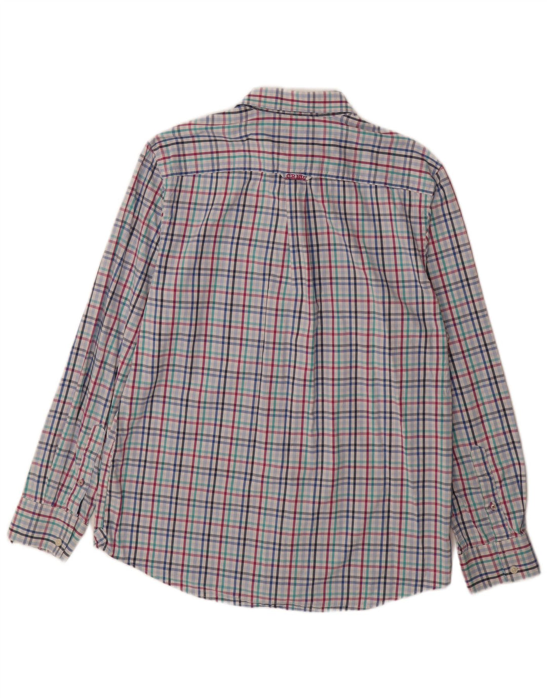 CREW CLOTHING Mens Shirt Large Blue Check Cotton