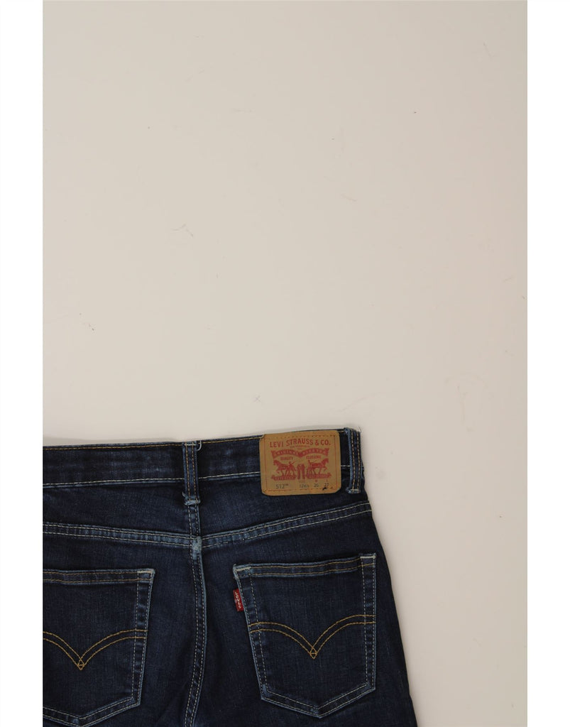 LEVI'S Girls 512 Slim Tapered Jeans 11-12 Years W26 L27 Navy Blue Cotton Vintage Levi's and Second-Hand Levi's from Messina Hembry 