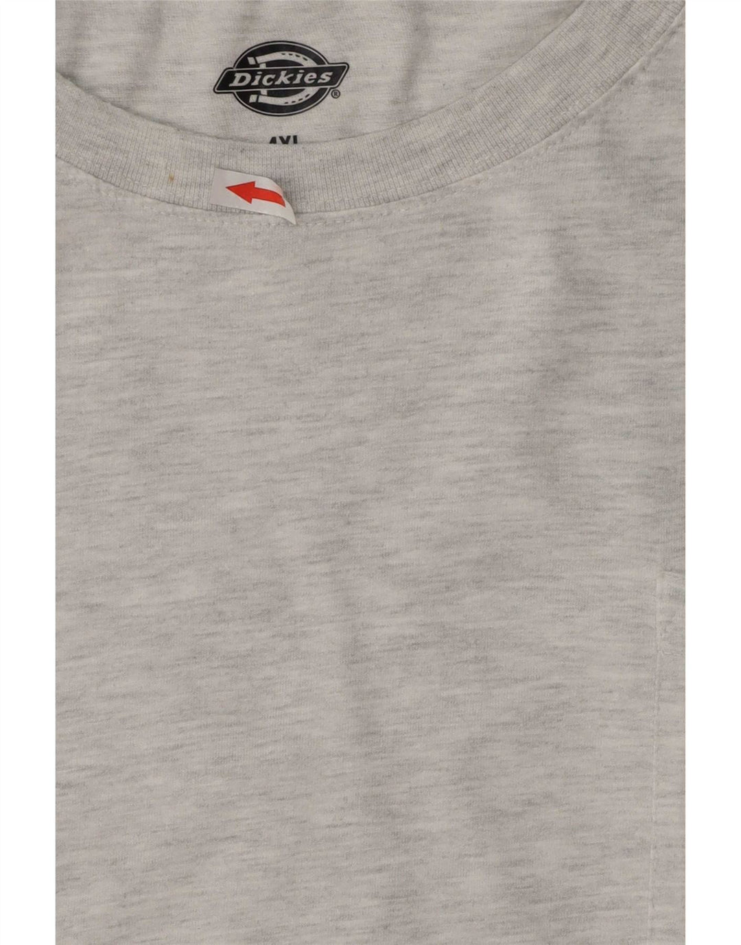 Dickies Mens T-Shirt Top 4XL Grey Flecked Cotton