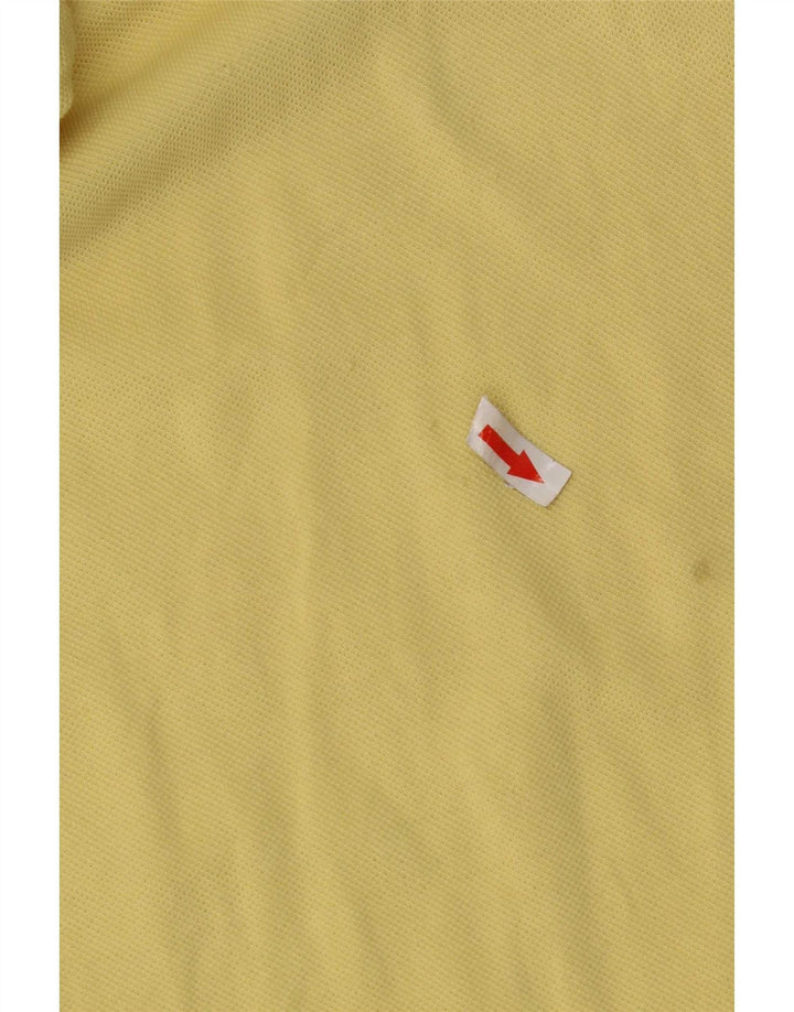 Lacoste Mens Polo Shirt Size 7 2XL Yellow Cotton