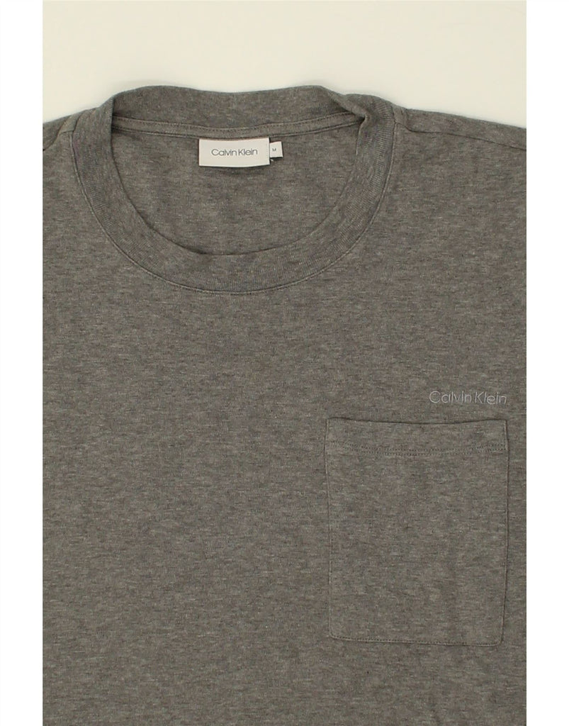 CALVIN KLEIN Mens T-Shirt Top Medium Grey Cotton | Vintage Calvin Klein | Thrift | Second-Hand Calvin Klein | Used Clothing | Messina Hembry 