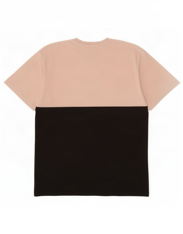 Vans Mens Classic Fit T-Shirt Top Large Black Colourblock Cotton