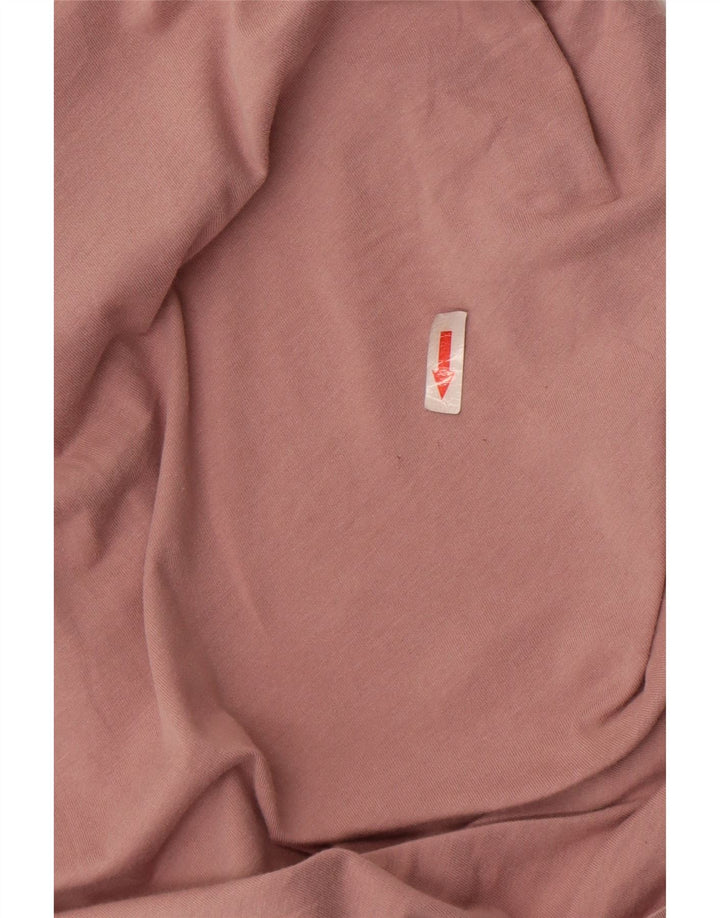 Jack & Jones Mens T-Shirt Top Medium Pink Cotton