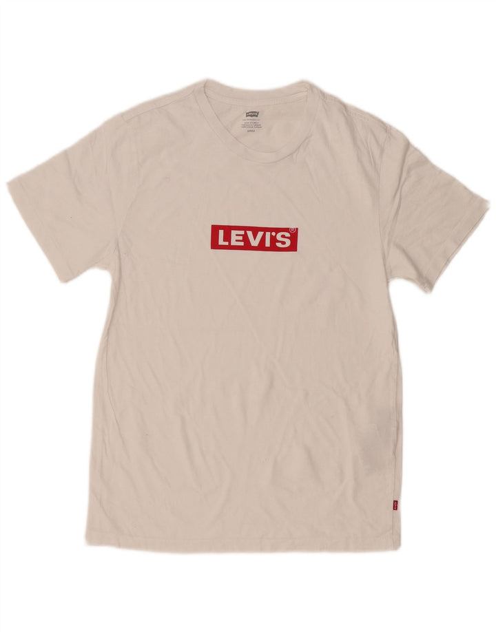 Levi's Mens Graphic T-Shirt Top Small White Cotton