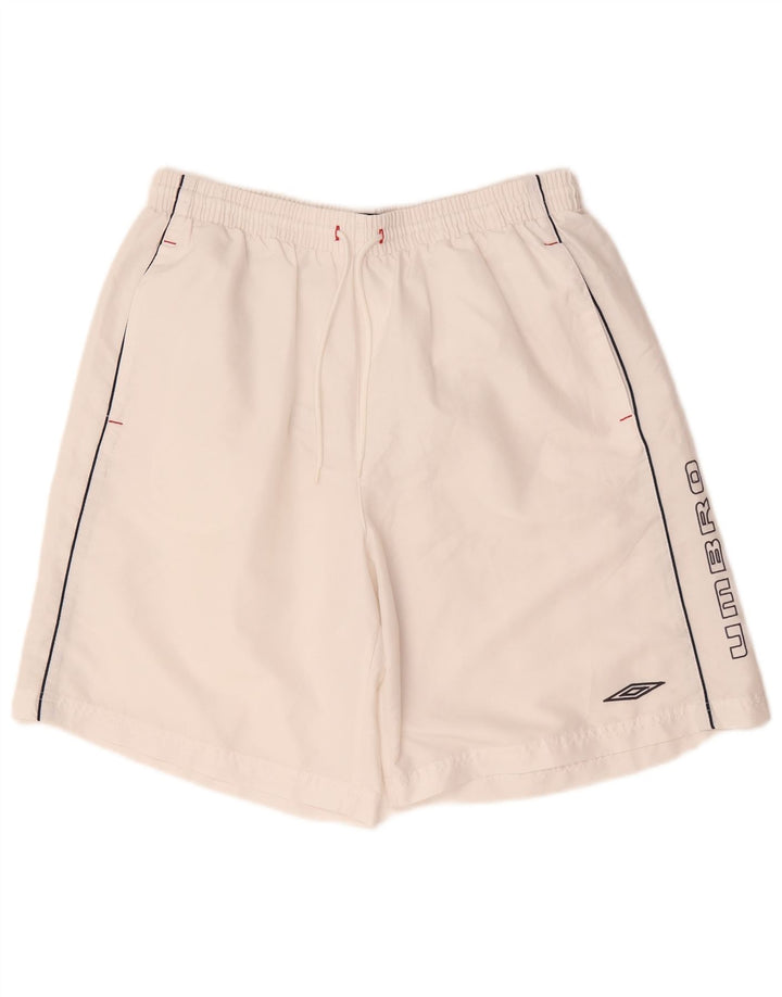 Umbro Mens Graphic Swimming Shorts XL  White Polyester
