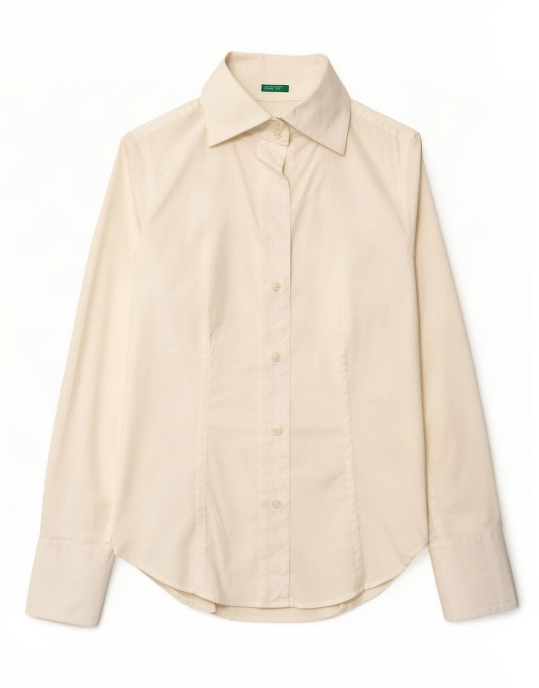 Benetton Womens Shirt UK 12 Medium White