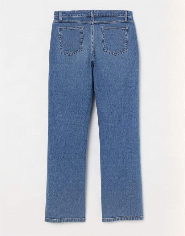 Marks & Spencer Womens Per Una Bootcut Jeans UK 12 Medium W30 L29 Blue