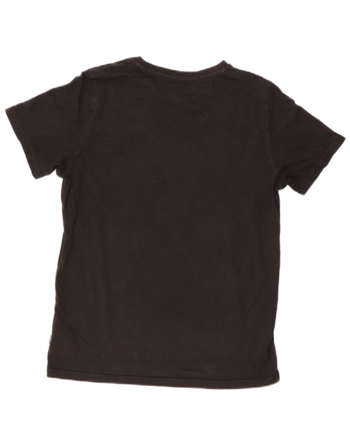 Puma Mens Graphic T-Shirt Top Small Black Cotton