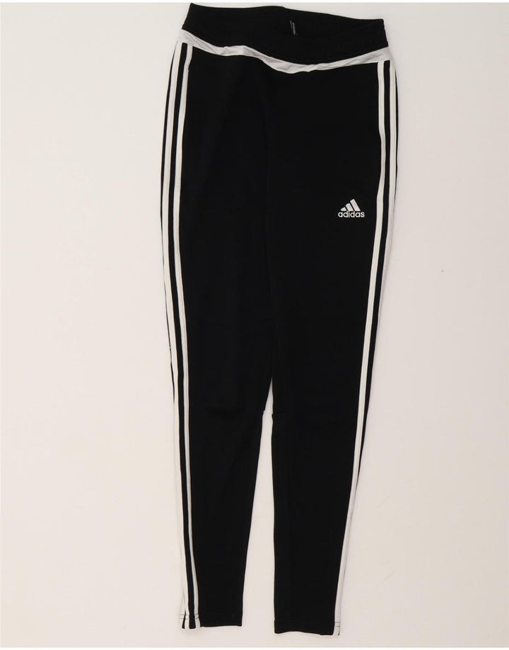 ADIDAS Womens Climacool Leggings UK 4/6 XS Black Polyester