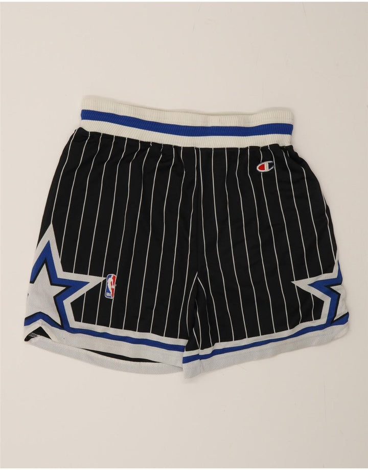 Champion Mens Orlando Magic Graphic Sport Shorts Medium Black Striped