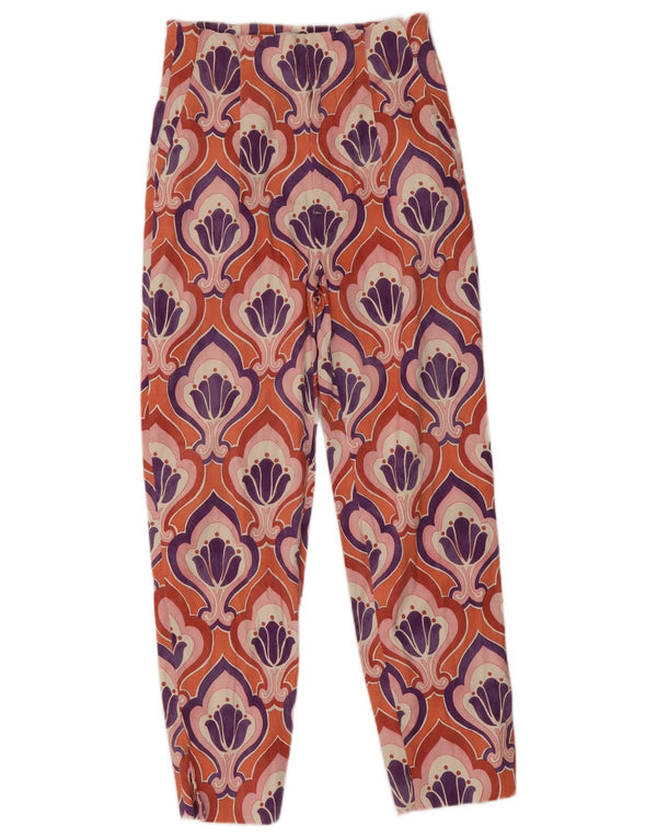 Zara Womens High Waist Casual Trousers EU 34 2XS W24 L25 Multicoloured