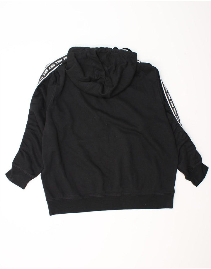 Nike Mens Graphic Hoodie Jumper XL Black Cotton