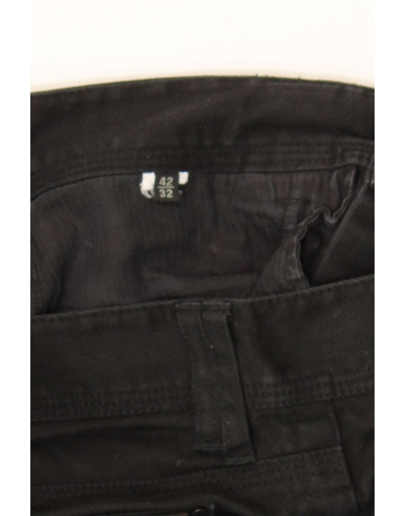MASSIMO DUTTI Mens Straight Jeans EU 42 Large W32 L32 Black Vintage Massimo Dutti and Second-Hand Massimo Dutti from Messina Hembry 