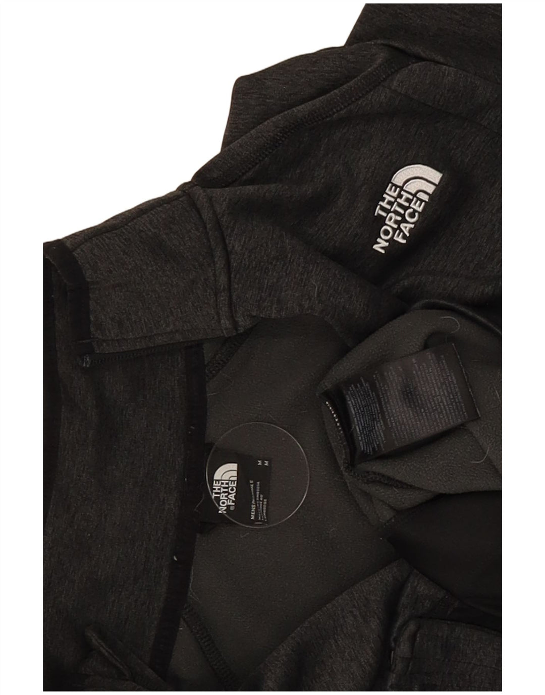 The North Face Mens Tracksuit Top Jacket Medium Grey Flecked Polyester