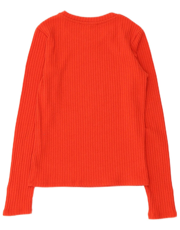 Zara Womens Top Long Sleeve UK 8 Small Red