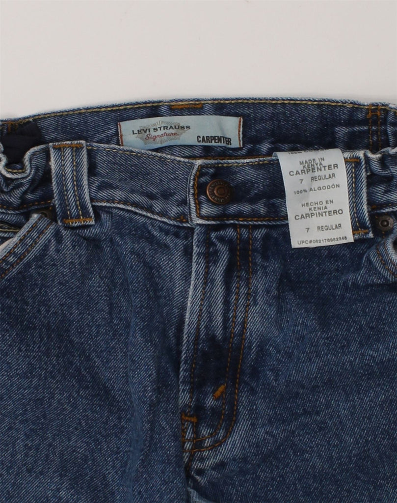 SIGNATURE BY LEVI'S Boys Loose Jeans 6-7 Years W22 L20  Navy Blue Cotton | Vintage Signature By Levi's | Thrift | Second-Hand Signature By Levi's | Used Clothing | Messina Hembry 