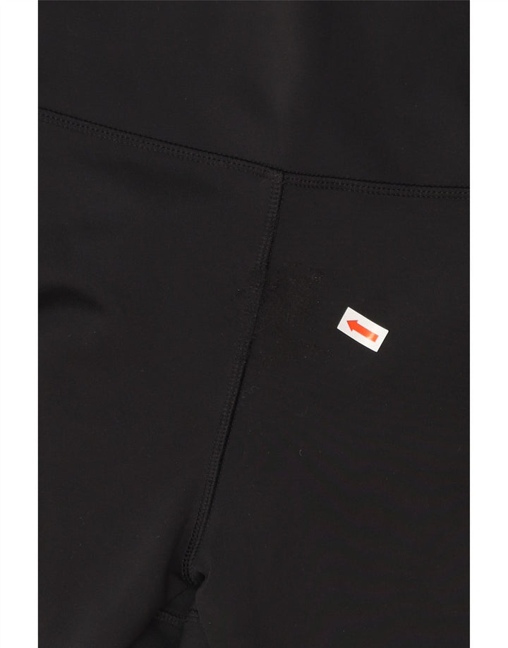 ADIDAS Womens Climalite Leggings UK 12/14 Medium  Black Polyester